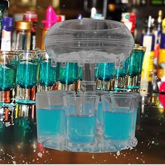 New In Box - Party Drink Set: Shot Glass Dispenser And Holder (Plastic). - Picture 5 of 12